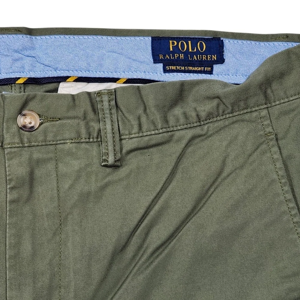 Polo‎ Ralph Lauren Stretch Straight Chino Pants Olive Green 34x30 (Fits 36x29 NW